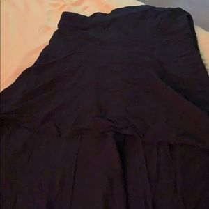 Half long half short skirt